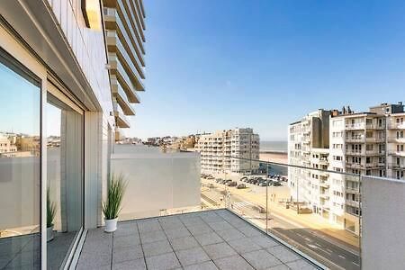 Luxurious New Apartment At 100 Meters From Beach With Stunning Sea- And Ostend-View Exterior photo